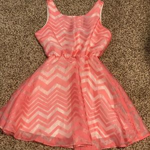 HeartSould Pink Chevron Dress